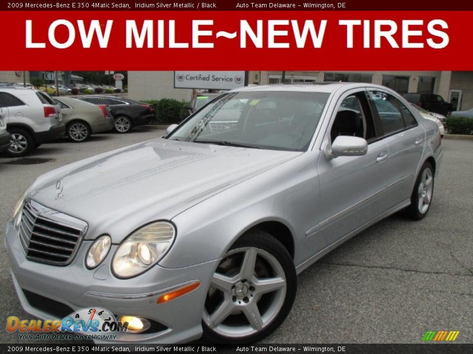 2009 Mercedes-Benz E 350 4Matic Sedan Iridium Silver Metallic / Black Photo #1