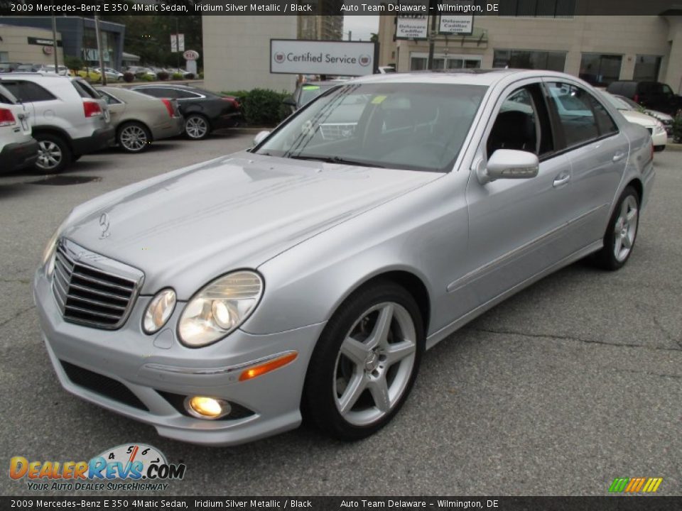 2009 Mercedes-Benz E 350 4Matic Sedan Iridium Silver Metallic / Black Photo #2