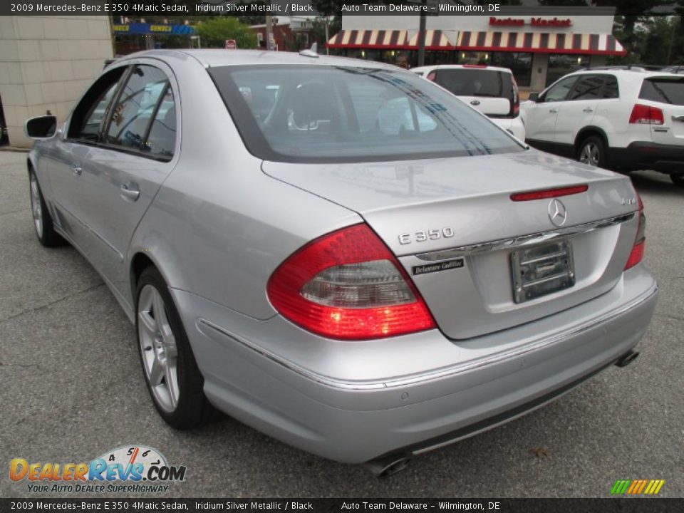 2009 Mercedes-Benz E 350 4Matic Sedan Iridium Silver Metallic / Black Photo #4