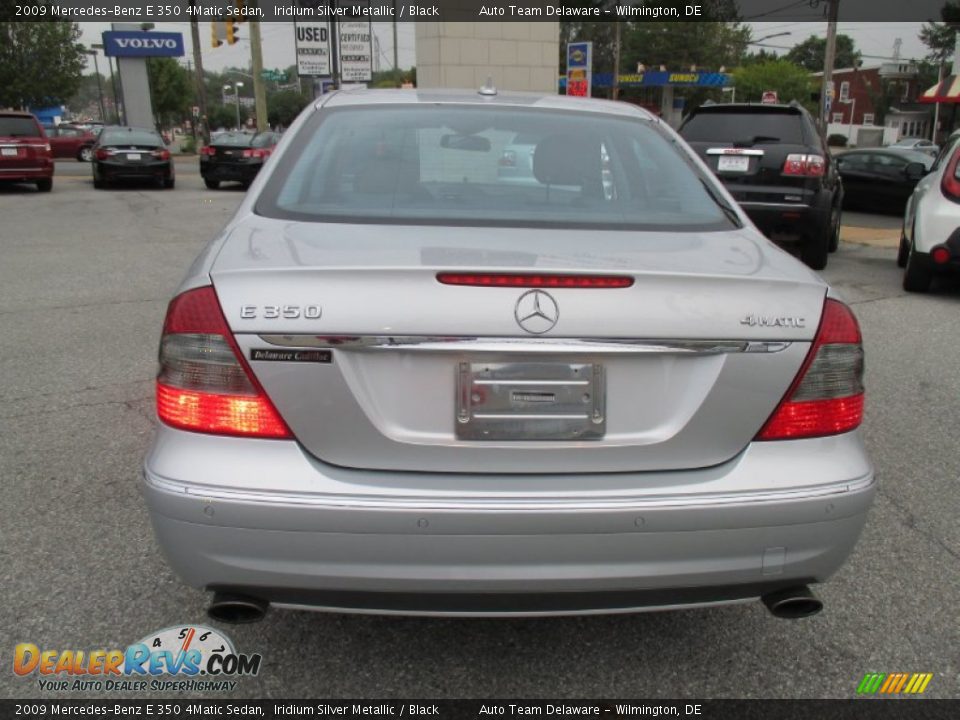 2009 Mercedes-Benz E 350 4Matic Sedan Iridium Silver Metallic / Black Photo #5