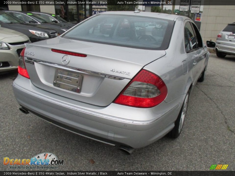 2009 Mercedes-Benz E 350 4Matic Sedan Iridium Silver Metallic / Black Photo #6