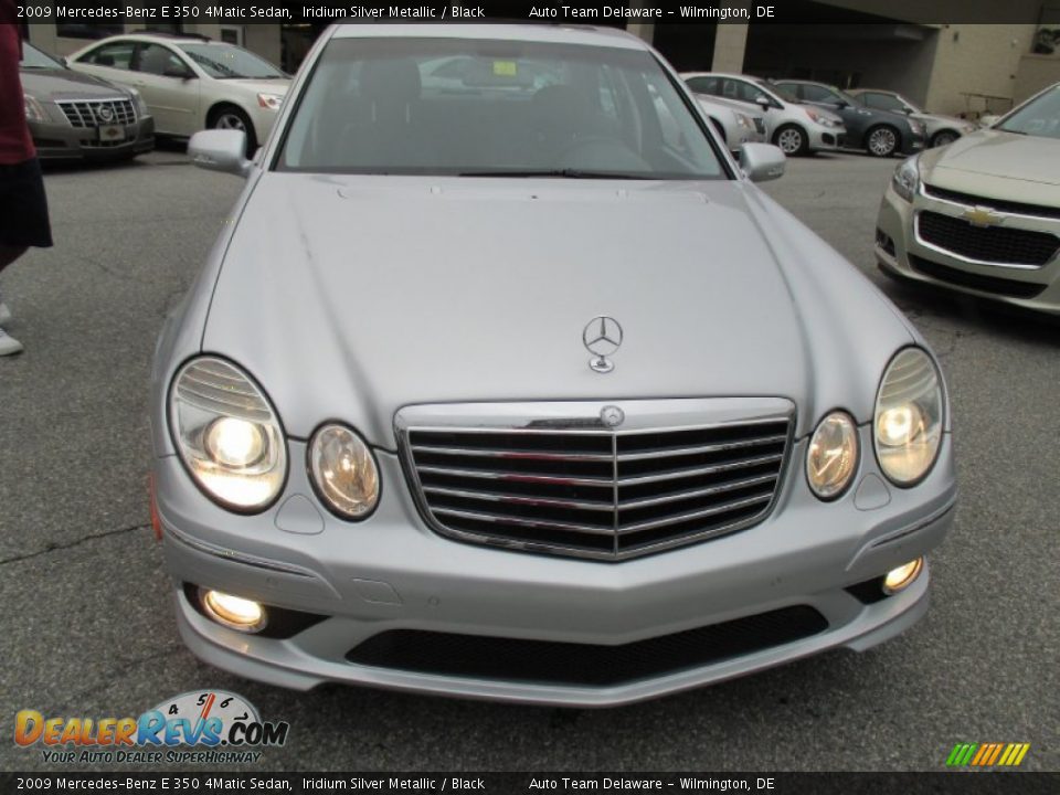 2009 Mercedes-Benz E 350 4Matic Sedan Iridium Silver Metallic / Black Photo #9