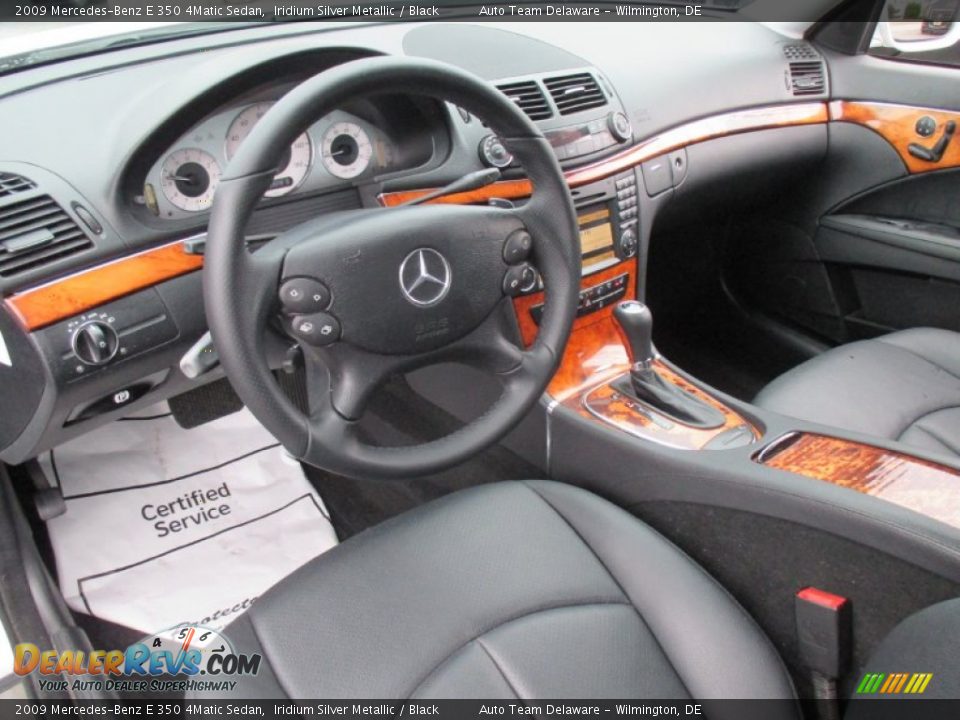 2009 Mercedes-Benz E 350 4Matic Sedan Iridium Silver Metallic / Black Photo #11