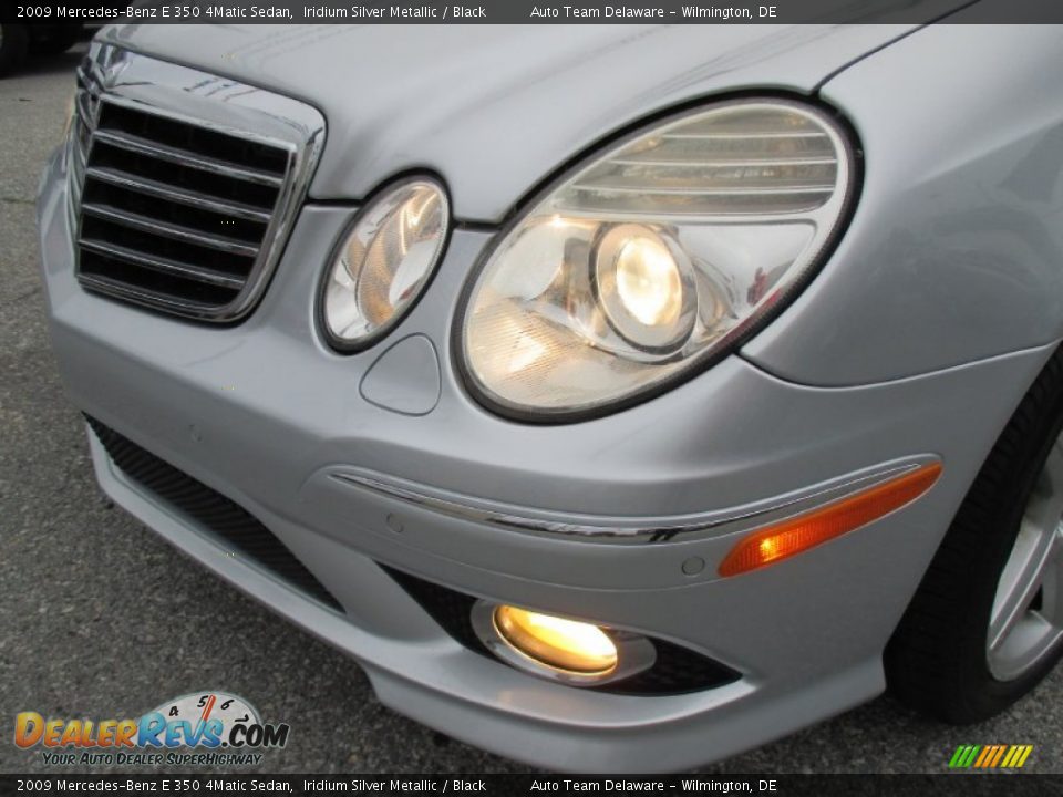 2009 Mercedes-Benz E 350 4Matic Sedan Iridium Silver Metallic / Black Photo #28