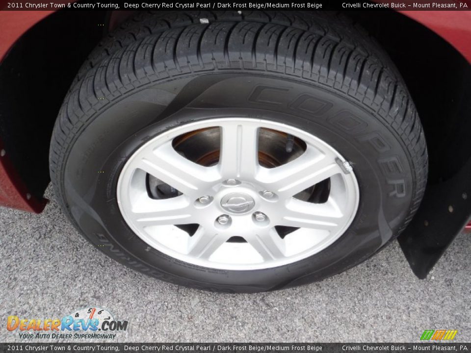 2011 Chrysler Town & Country Touring Deep Cherry Red Crystal Pearl / Dark Frost Beige/Medium Frost Beige Photo #3