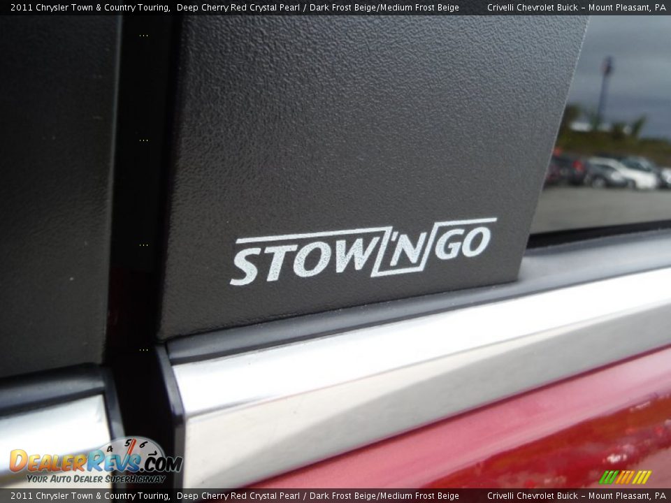 2011 Chrysler Town & Country Touring Deep Cherry Red Crystal Pearl / Dark Frost Beige/Medium Frost Beige Photo #4