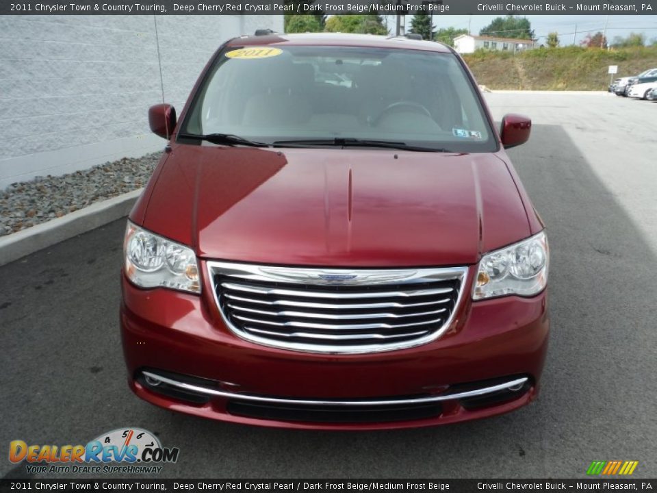 2011 Chrysler Town & Country Touring Deep Cherry Red Crystal Pearl / Dark Frost Beige/Medium Frost Beige Photo #5