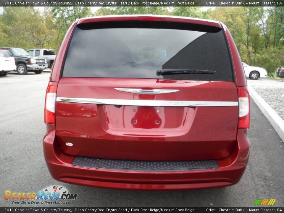 2011 Chrysler Town & Country Touring Deep Cherry Red Crystal Pearl / Dark Frost Beige/Medium Frost Beige Photo #8