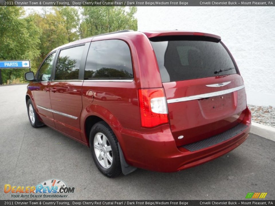 2011 Chrysler Town & Country Touring Deep Cherry Red Crystal Pearl / Dark Frost Beige/Medium Frost Beige Photo #9