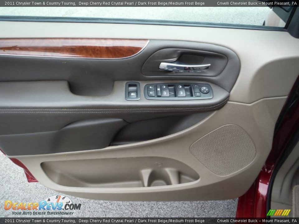 2011 Chrysler Town & Country Touring Deep Cherry Red Crystal Pearl / Dark Frost Beige/Medium Frost Beige Photo #12