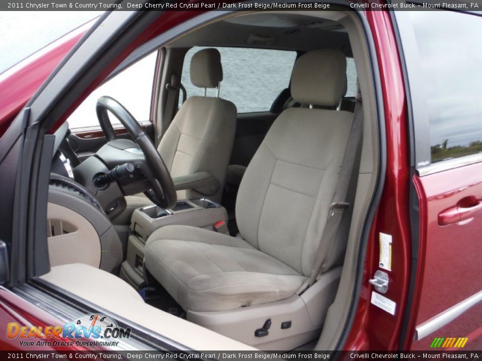 2011 Chrysler Town & Country Touring Deep Cherry Red Crystal Pearl / Dark Frost Beige/Medium Frost Beige Photo #15