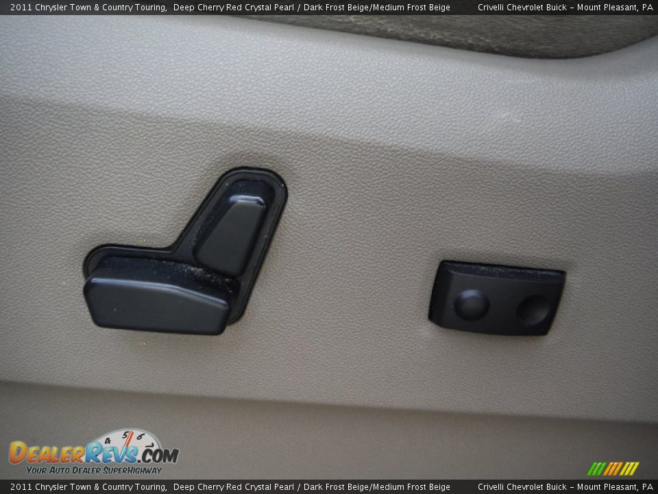 2011 Chrysler Town & Country Touring Deep Cherry Red Crystal Pearl / Dark Frost Beige/Medium Frost Beige Photo #16
