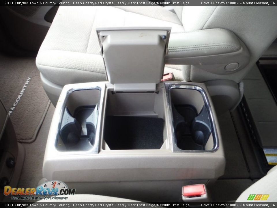 2011 Chrysler Town & Country Touring Deep Cherry Red Crystal Pearl / Dark Frost Beige/Medium Frost Beige Photo #18