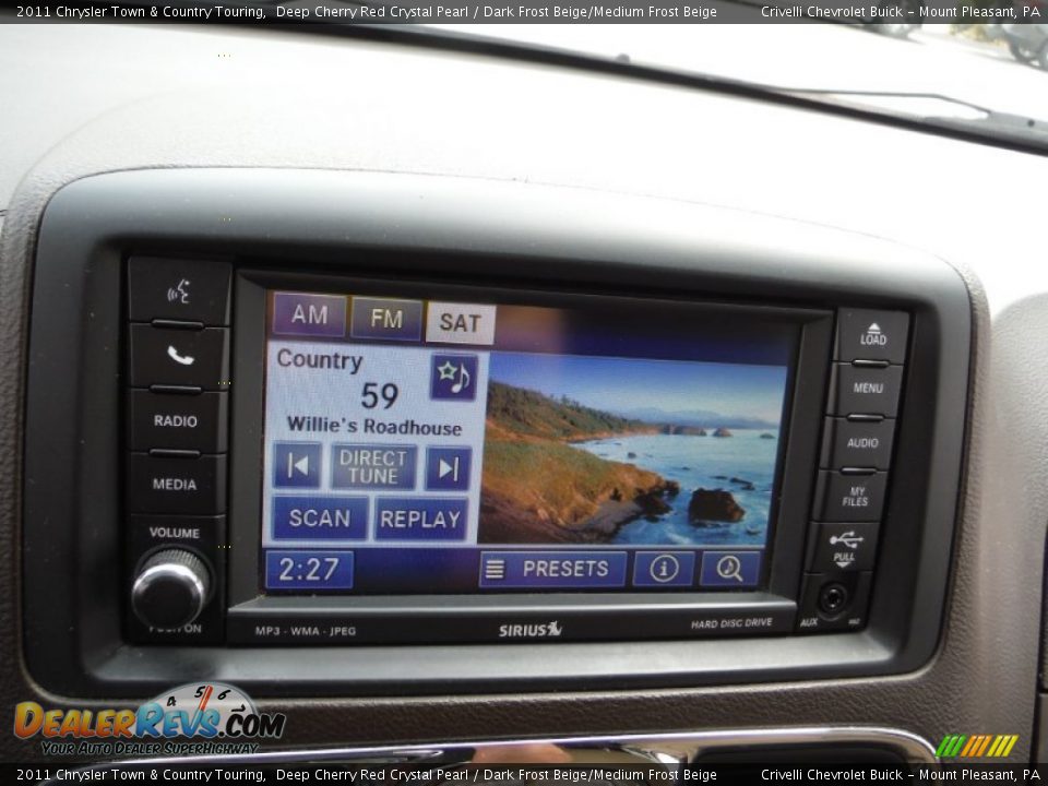 2011 Chrysler Town & Country Touring Deep Cherry Red Crystal Pearl / Dark Frost Beige/Medium Frost Beige Photo #19