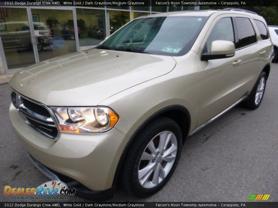 2012 Dodge Durango Crew AWD White Gold / Dark Graystone/Medium Graystone Photo #7