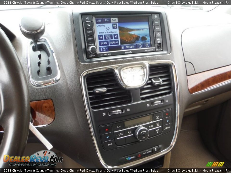 2011 Chrysler Town & Country Touring Deep Cherry Red Crystal Pearl / Dark Frost Beige/Medium Frost Beige Photo #21