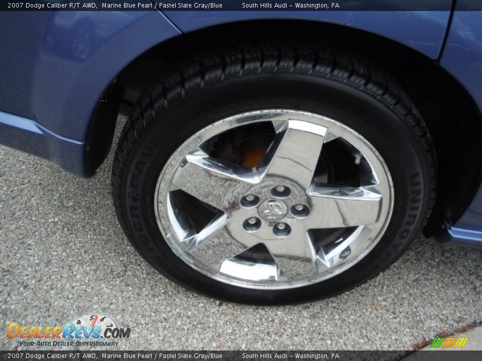 2007 Dodge Caliber R/T AWD Marine Blue Pearl / Pastel Slate Gray/Blue Photo #11