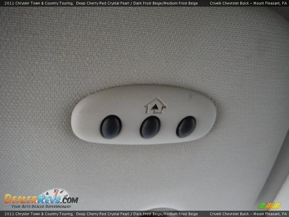2011 Chrysler Town & Country Touring Deep Cherry Red Crystal Pearl / Dark Frost Beige/Medium Frost Beige Photo #24