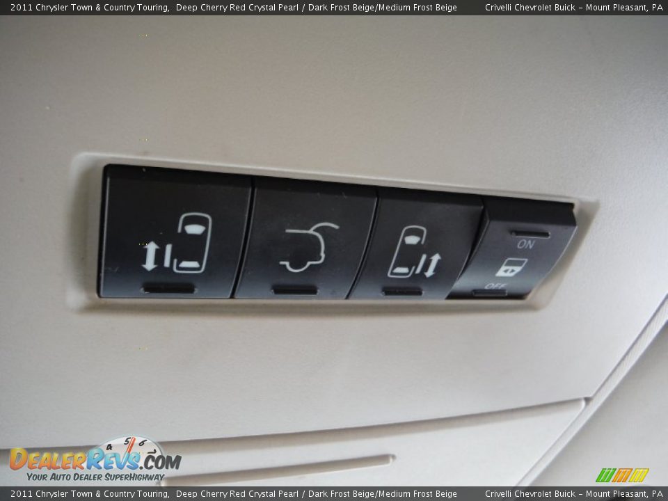 2011 Chrysler Town & Country Touring Deep Cherry Red Crystal Pearl / Dark Frost Beige/Medium Frost Beige Photo #25