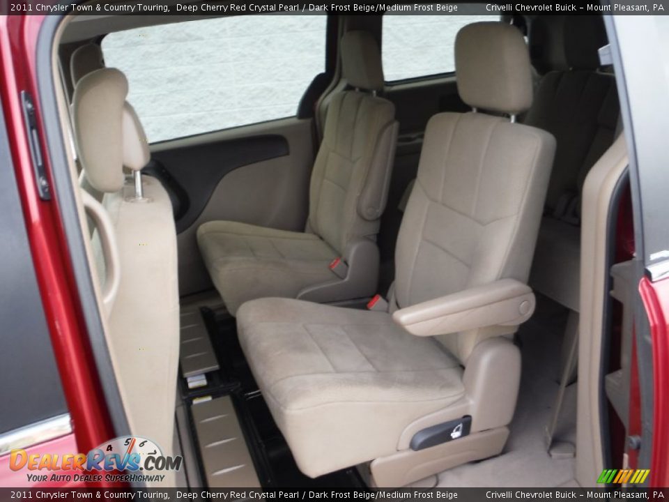 2011 Chrysler Town & Country Touring Deep Cherry Red Crystal Pearl / Dark Frost Beige/Medium Frost Beige Photo #26
