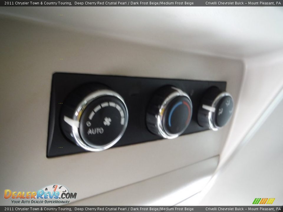 2011 Chrysler Town & Country Touring Deep Cherry Red Crystal Pearl / Dark Frost Beige/Medium Frost Beige Photo #28