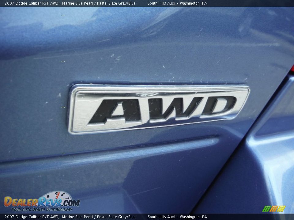 2007 Dodge Caliber R/T AWD Marine Blue Pearl / Pastel Slate Gray/Blue Photo #16