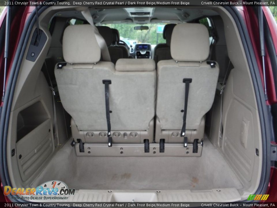 2011 Chrysler Town & Country Touring Deep Cherry Red Crystal Pearl / Dark Frost Beige/Medium Frost Beige Photo #30
