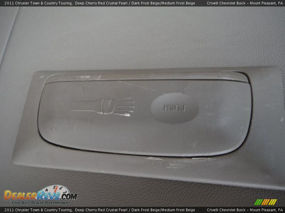 2011 Chrysler Town & Country Touring Deep Cherry Red Crystal Pearl / Dark Frost Beige/Medium Frost Beige Photo #32