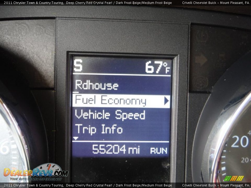 2011 Chrysler Town & Country Touring Deep Cherry Red Crystal Pearl / Dark Frost Beige/Medium Frost Beige Photo #35