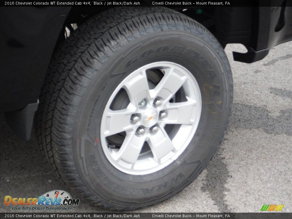2016 Chevrolet Colorado WT Extended Cab 4x4 Black / Jet Black/Dark Ash Photo #3