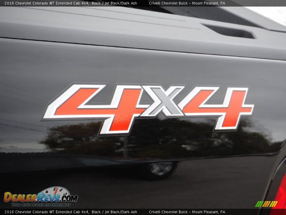 2016 Chevrolet Colorado WT Extended Cab 4x4 Black / Jet Black/Dark Ash Photo #4