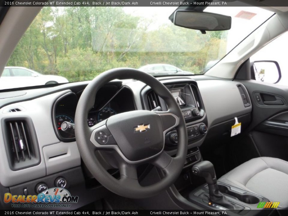 2016 Chevrolet Colorado WT Extended Cab 4x4 Black / Jet Black/Dark Ash Photo #10