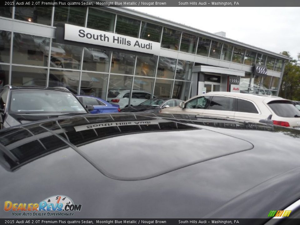 2015 Audi A6 2.0T Premium Plus quattro Sedan Moonlight Blue Metallic / Nougat Brown Photo #3
