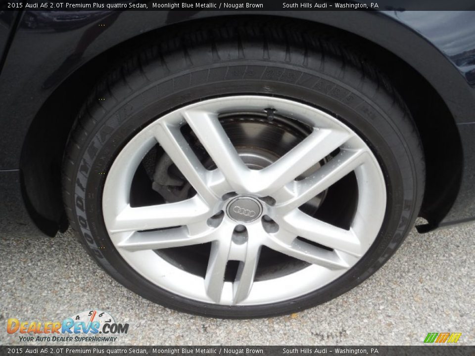 2015 Audi A6 2.0T Premium Plus quattro Sedan Moonlight Blue Metallic / Nougat Brown Photo #4