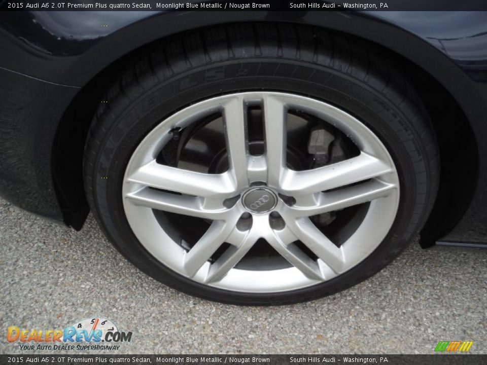 2015 Audi A6 2.0T Premium Plus quattro Sedan Moonlight Blue Metallic / Nougat Brown Photo #5