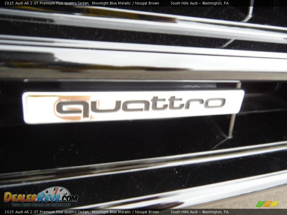 2015 Audi A6 2.0T Premium Plus quattro Sedan Moonlight Blue Metallic / Nougat Brown Photo #7