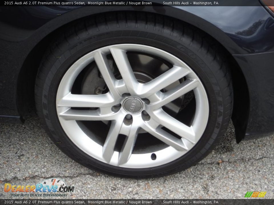 2015 Audi A6 2.0T Premium Plus quattro Sedan Moonlight Blue Metallic / Nougat Brown Photo #10