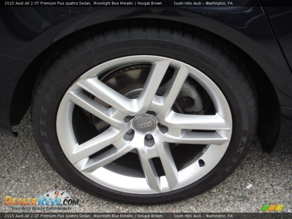 2015 Audi A6 2.0T Premium Plus quattro Sedan Moonlight Blue Metallic / Nougat Brown Photo #11