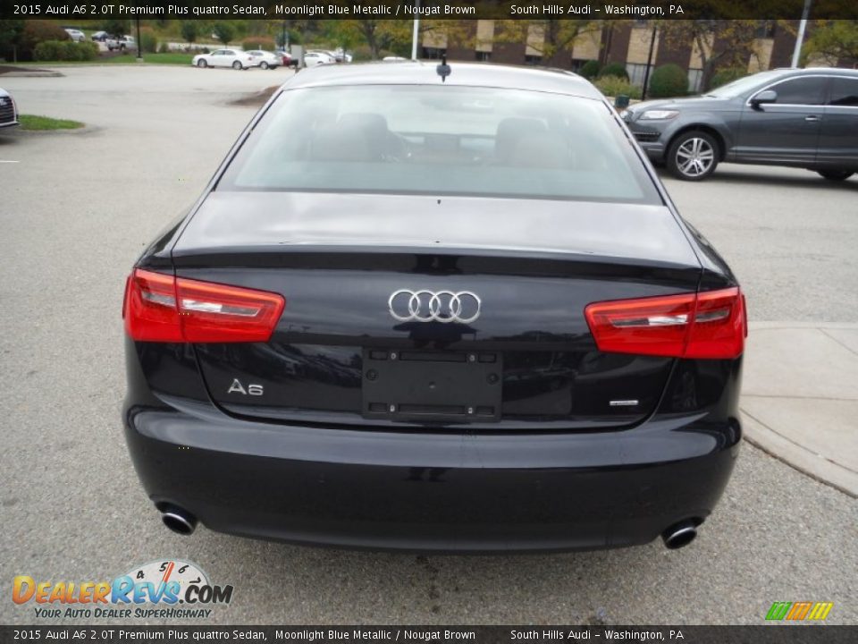 2015 Audi A6 2.0T Premium Plus quattro Sedan Moonlight Blue Metallic / Nougat Brown Photo #13