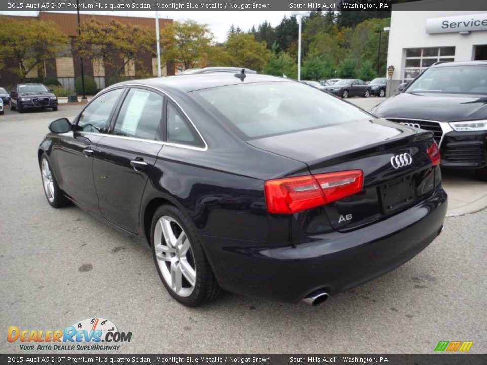 2015 Audi A6 2.0T Premium Plus quattro Sedan Moonlight Blue Metallic / Nougat Brown Photo #14