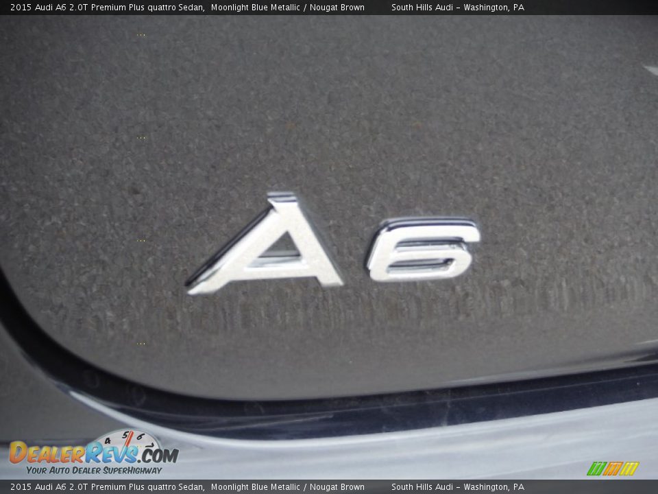 2015 Audi A6 2.0T Premium Plus quattro Sedan Moonlight Blue Metallic / Nougat Brown Photo #15