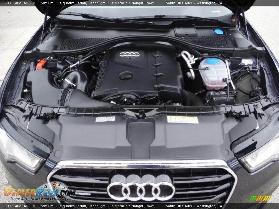 2015 Audi A6 2.0T Premium Plus quattro Sedan Moonlight Blue Metallic / Nougat Brown Photo #16