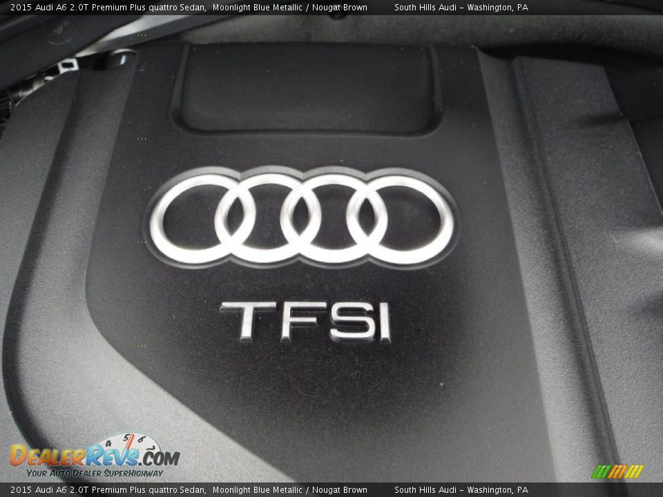 2015 Audi A6 2.0T Premium Plus quattro Sedan Moonlight Blue Metallic / Nougat Brown Photo #17