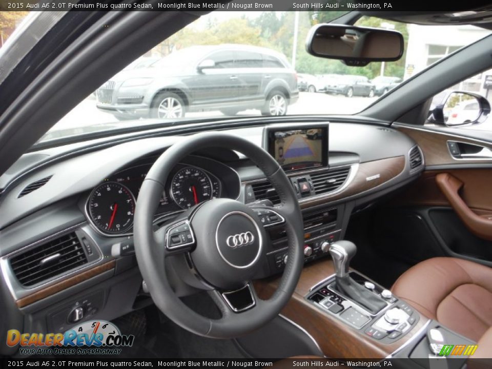 2015 Audi A6 2.0T Premium Plus quattro Sedan Moonlight Blue Metallic / Nougat Brown Photo #19