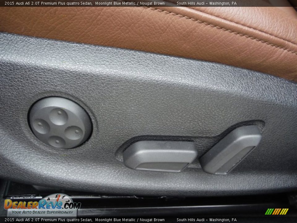 2015 Audi A6 2.0T Premium Plus quattro Sedan Moonlight Blue Metallic / Nougat Brown Photo #23