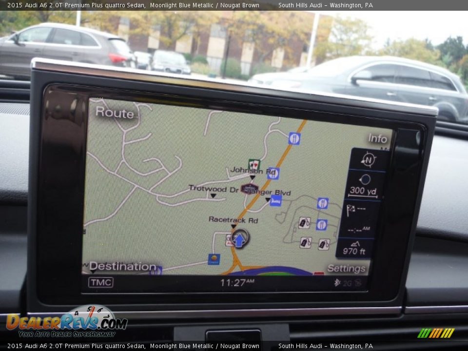 2015 Audi A6 2.0T Premium Plus quattro Sedan Moonlight Blue Metallic / Nougat Brown Photo #24