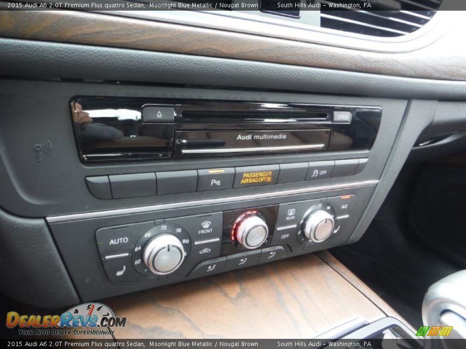 2015 Audi A6 2.0T Premium Plus quattro Sedan Moonlight Blue Metallic / Nougat Brown Photo #26
