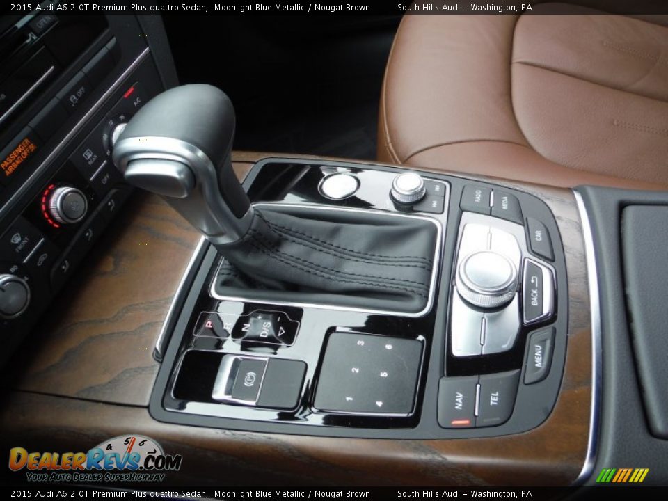 2015 Audi A6 2.0T Premium Plus quattro Sedan Moonlight Blue Metallic / Nougat Brown Photo #27
