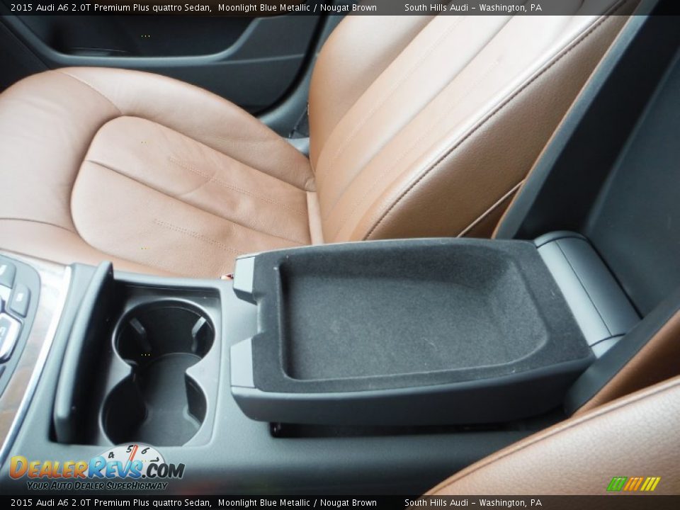 2015 Audi A6 2.0T Premium Plus quattro Sedan Moonlight Blue Metallic / Nougat Brown Photo #28