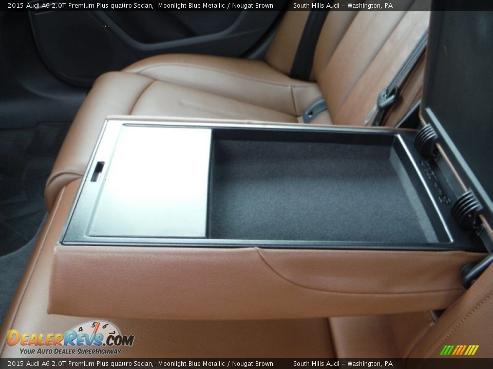 2015 Audi A6 2.0T Premium Plus quattro Sedan Moonlight Blue Metallic / Nougat Brown Photo #34